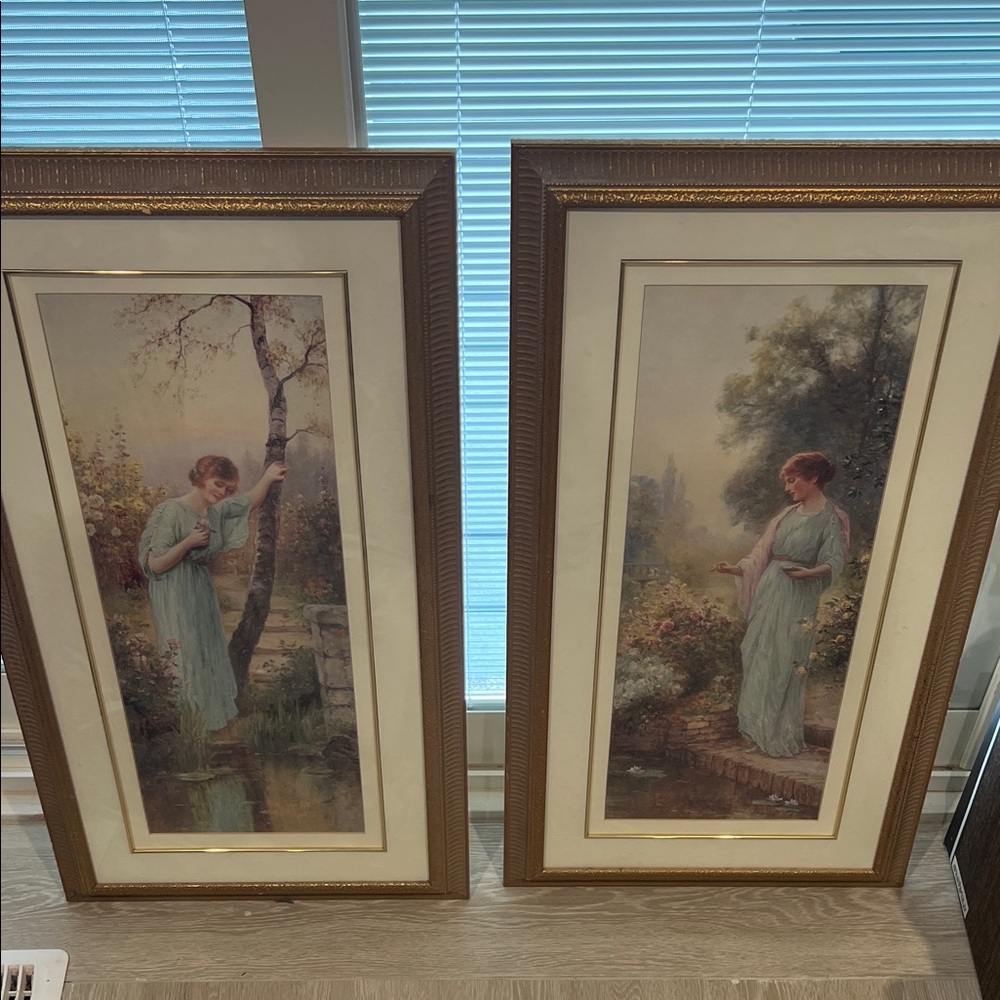 Framed Art Prints with Woman in Nature